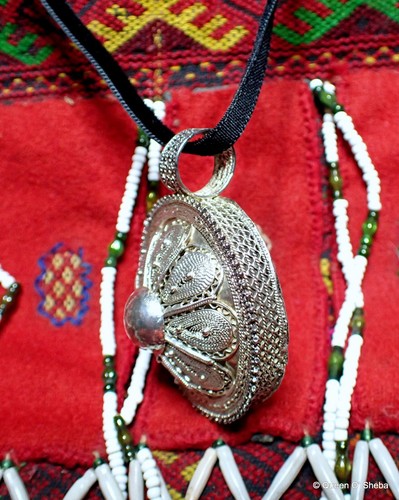 Silver Ethiopian Filigree Pendant Amulet Vintage 20th Century - Picture 10 of 14