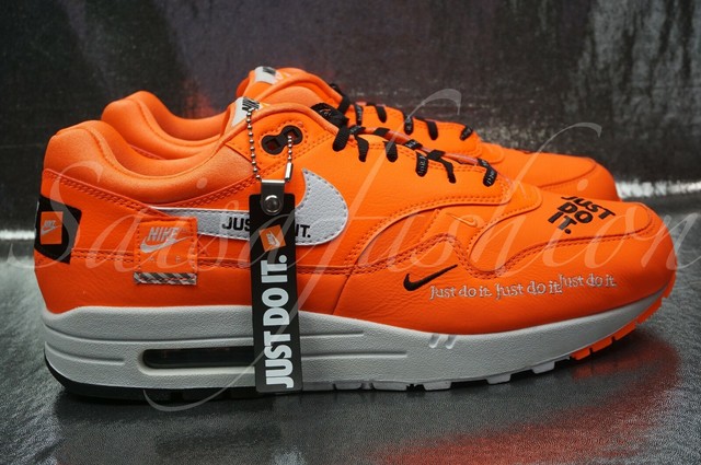 nike air max 1 lx white black orange just do it nike air max 1 lx white black orange just do it