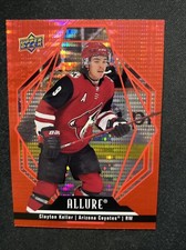 22-23 UD Allure Hockey Red Rainbow 86 Clayton Keller