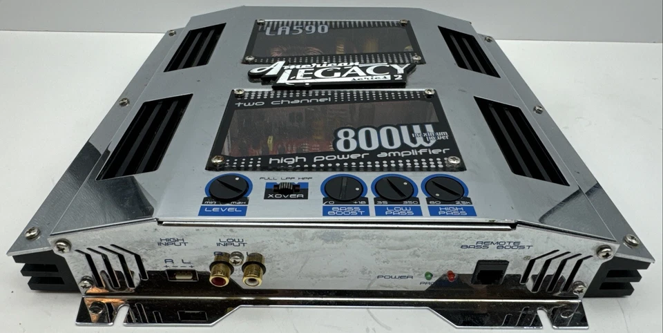 Amplificador Alta Potencia 800W Dos Canales American Legacy Serie 2 Modelo LA590 Funciona Foto 3 de 4