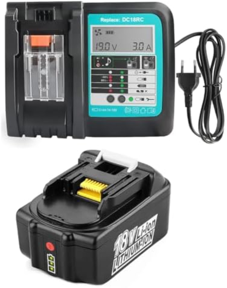 Caricabatterie 18V DC18RC Ricambio per Makita BL1850B BL1860 5Ah