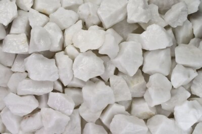 1/2 lb White King Quartz Rough Stones - Natural Crystal Mineral Rock Tumbling