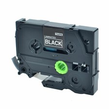 1-Pk/Pack TZe-325 TZe325 Label Maker Tape For Brother P-Touch White on Black 9mm