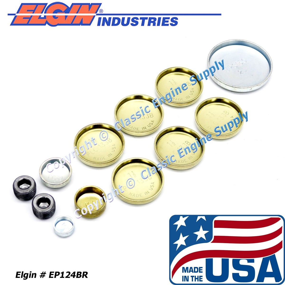 Pioneer 350 Pontiac Freeze Plug Kit - Brass Pioneer 350 Pontiac Freeze Plug Kit - Brass