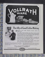 1921 HOUSEHOLD VOLLRATH WARE COFFEE POT DISHES KITCHEN DECOR VINTAGE AD DM93