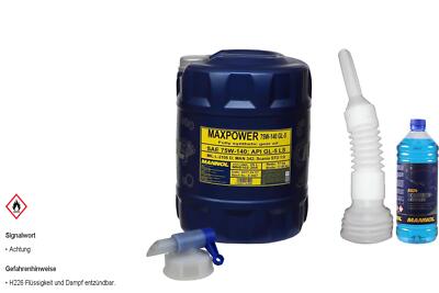 20L MANNOL Getriebeöl Maxpower 4x4 75W-140 API GL 5 LS inkl. Auslaufhahn 