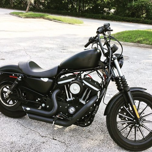 Driver Rider Solo Seat For Harley Sportster Iron 1200 883 48 72 Custom 2004-2022 - Picture 7 of 12