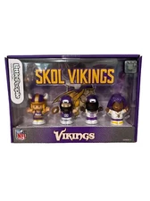 Fisher Price Little People Collector Series 1  NFL Minnesota Vikings 4Pack NWT