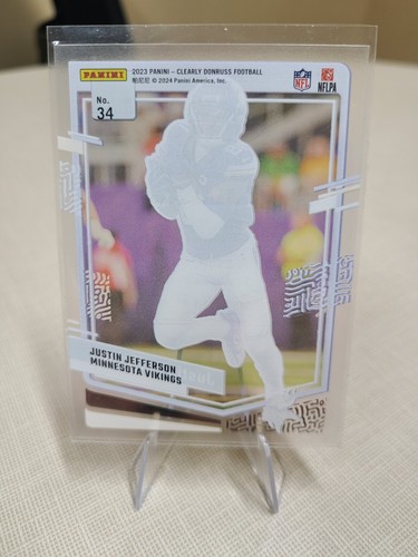 2023 Panini Clearly Donruss - #34 Justin Jefferson - Picture 2 of 2