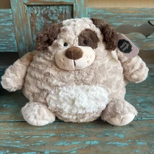 New Puffernutter Puppy Mary Meyer Plush Stuffed Animal 10” Weighted Bead Bottom