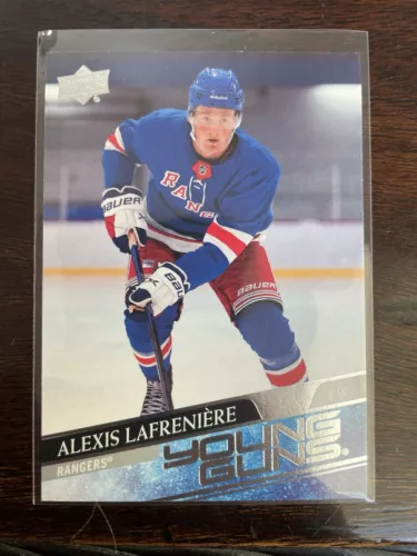2020 Upper Deck #201 Alexis Lafreniere Young Guns Rookie Card NY Rangers RC Nice