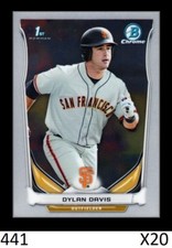 1-2014 BOWMAN CHROME DRAFT DYLAN DAVIS GIANTS QTY