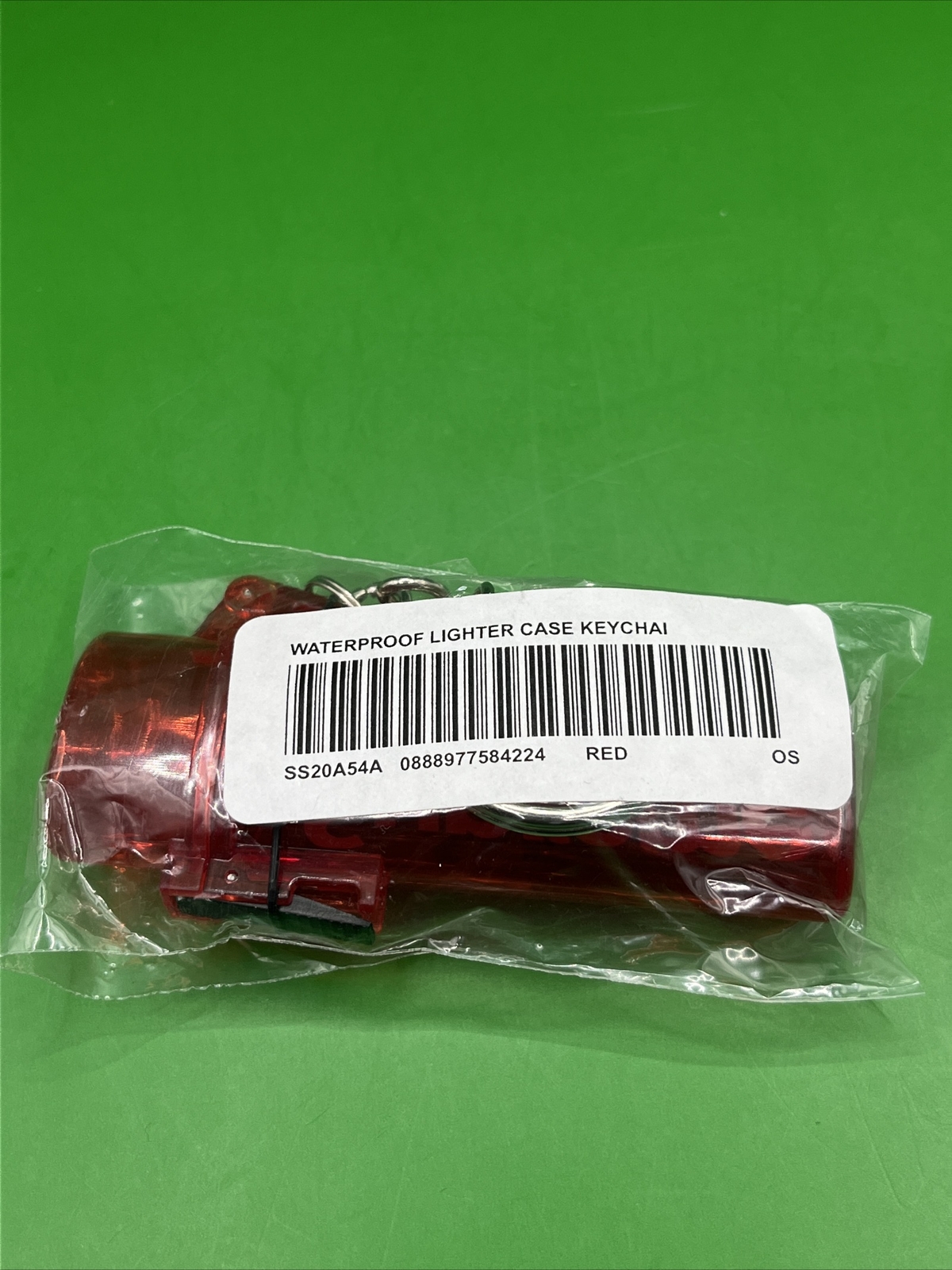 Supreme Waterproof Lighter Case Keychain Red SS20 Collectible
