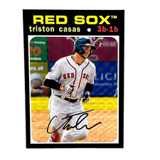 2020 Topps Heritage Minors #130, Triston Casas Boston Red Sox RC pre rookie