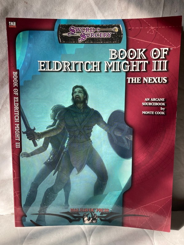 D&D The Book of Eldritch Might III, 2003 Malhavoc Press NOT a reprint