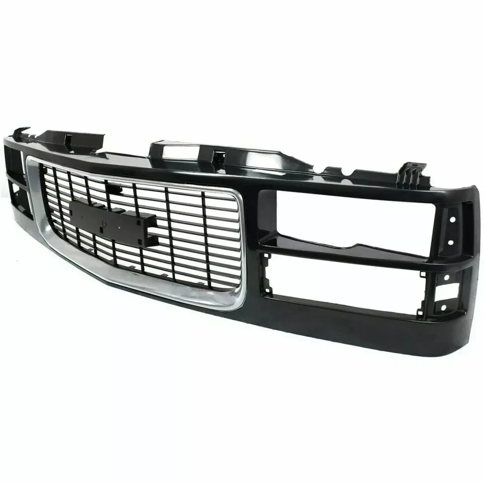 Front Grille Assembly Chrome and Rear Taillight Kit For 1994-2000 GMC C/K Seri - Image 3 of 4
