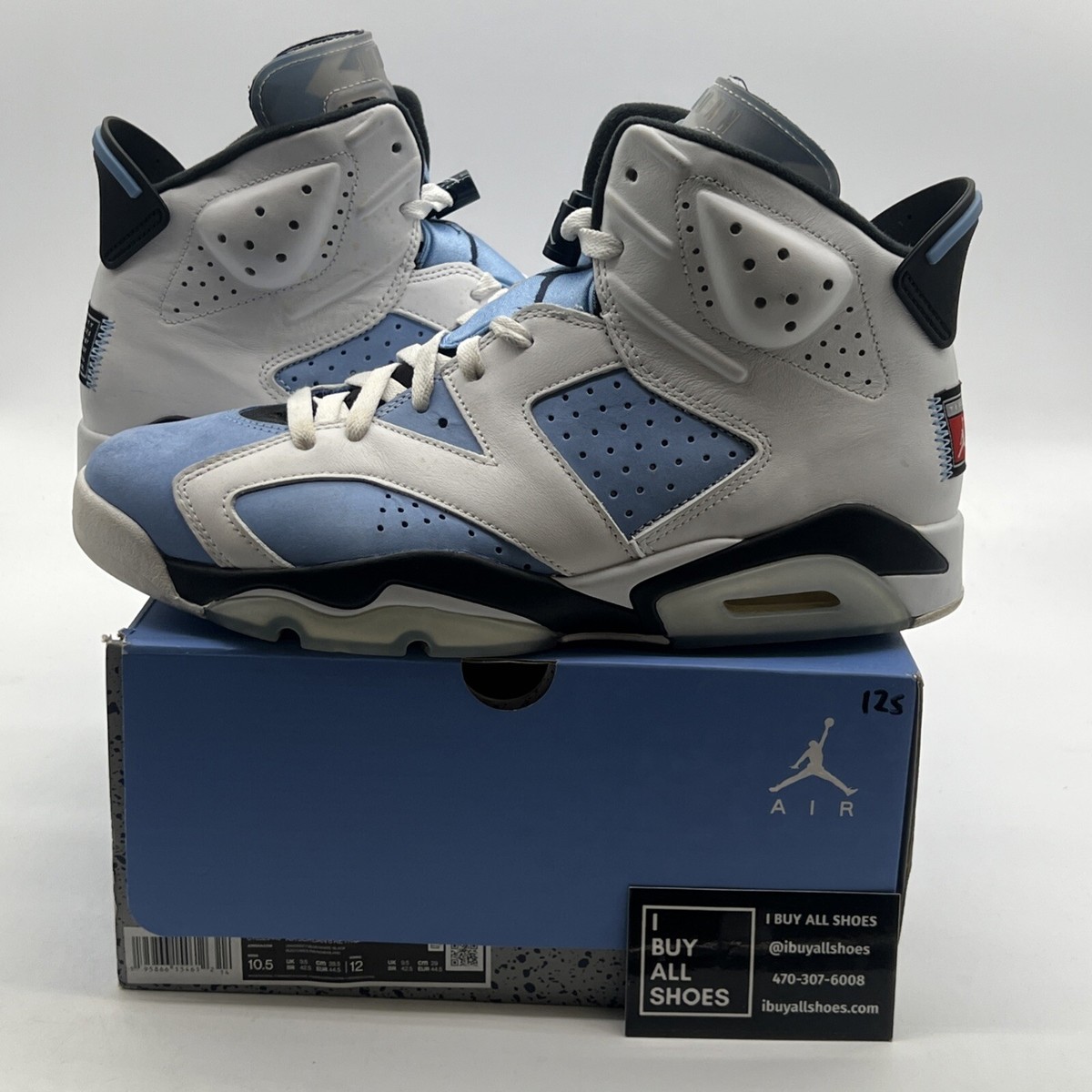 Size 10.5 - Air Jordan 6 Retro Mid UNC Home (CT8529-410) | eBay
