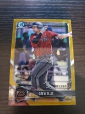 2018 Bowman Chrome Draft Gold Refractors #BDC21 Drew Ellis /50