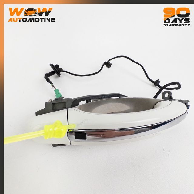 04-12 BENTLEY CONTINENTAL FLYING SPUR REAR RIGHT DOOR HANDLE ASSEMBLY WHITE OEM