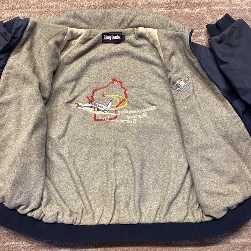VTG Phillips 66 Gas Bomber Jacket Aviation Airplane Coat XL Rhinelander EAA Fly - Picture 11 of 19
