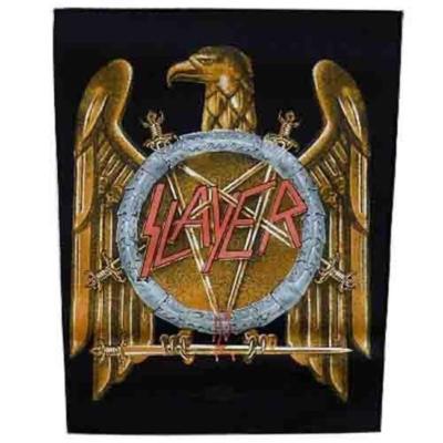 OFFICIAL LICENSED - SLAYER - GOLDEN EAGLE BACK PATCH METAL