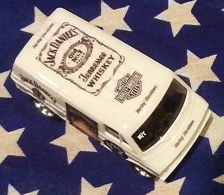 HARLEY DAVIDSON / JACK DANIELS CUSTOM SLOT CAR DODGE VAN NEW