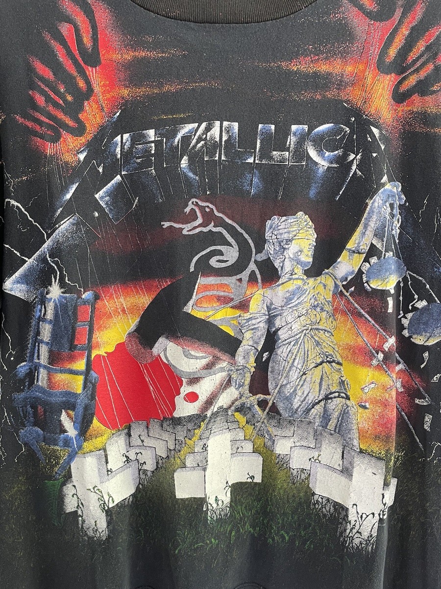 Vintge 1991 Metallica Album Collage tee XL Brockum Rare Band all