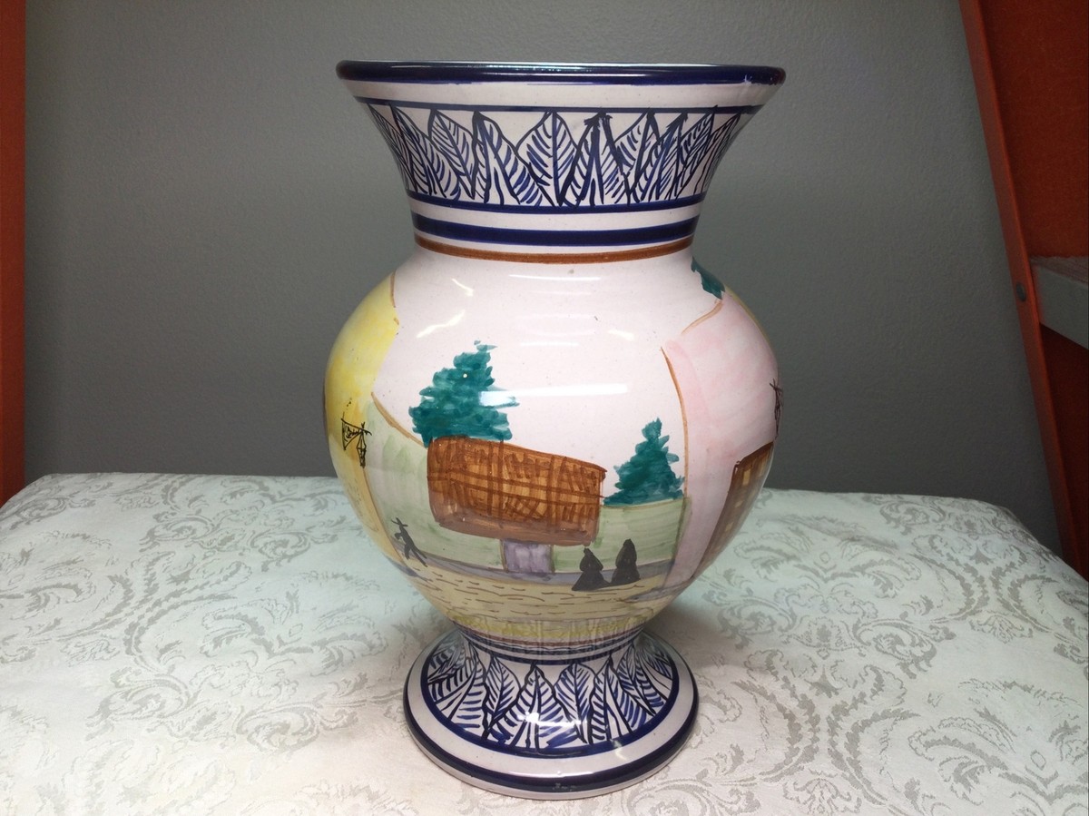 工芸品 Peru pottery church Vintage Church Ayacucho Peru Folk Art Clay Pottery Table