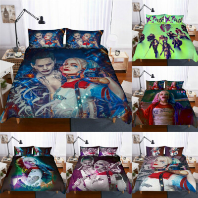 Suicide Squad Joker Harley Quinn Bedding Set 3PC 3D Print ...