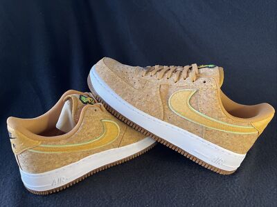 Nike Air Force 1 '07 PRM Metallic - Gold Flax “Happy Pineapple Cork”  DJ2536900 | eBay