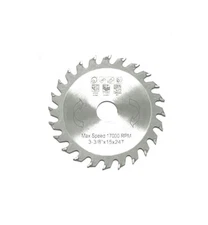 3-3/8" x 15mm x 24T Carbide Circular Saw Blades, #80331