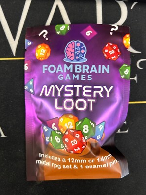 Epic Mystery Loot: Mini Metal RPG Set + Enamel Pin