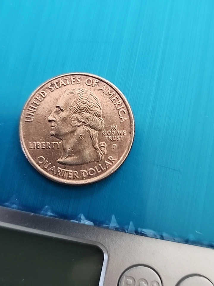 2002 Improperly Annealed Planchet Tennessee Quarter Mint Error Rare - Image 3 of 3