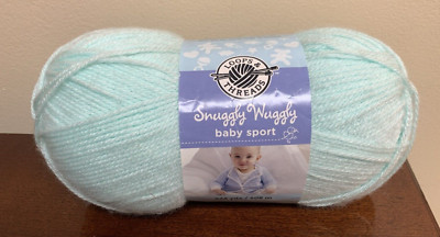 New Loops & Threads Snuggly Wuggly Baby Sport Acrylic Yarn Soft Mint Green 01230