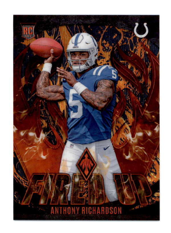 ANTHONY RICHARDSON 2023 PANINI PHOENIX #FU6 ROOKIE FIRED UP LAVA #087/150 BF7573