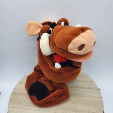 Disney Lion King Pumbaa Pumba Warthog Hand Puppet 10" Plush Eating Bug