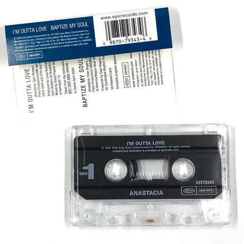ANASTACIA I'M OUTTA LOVE Cassette Tape Maxi-Single OG 1999 Electronic House Rare - Picture 2 of 5