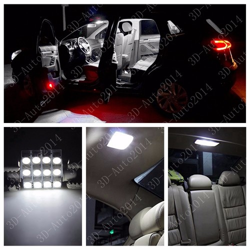 9pcs LED Xenon White Light Interior Package Kit for Nissan Pathfinder 2005-2012 - Foto 4 di 12