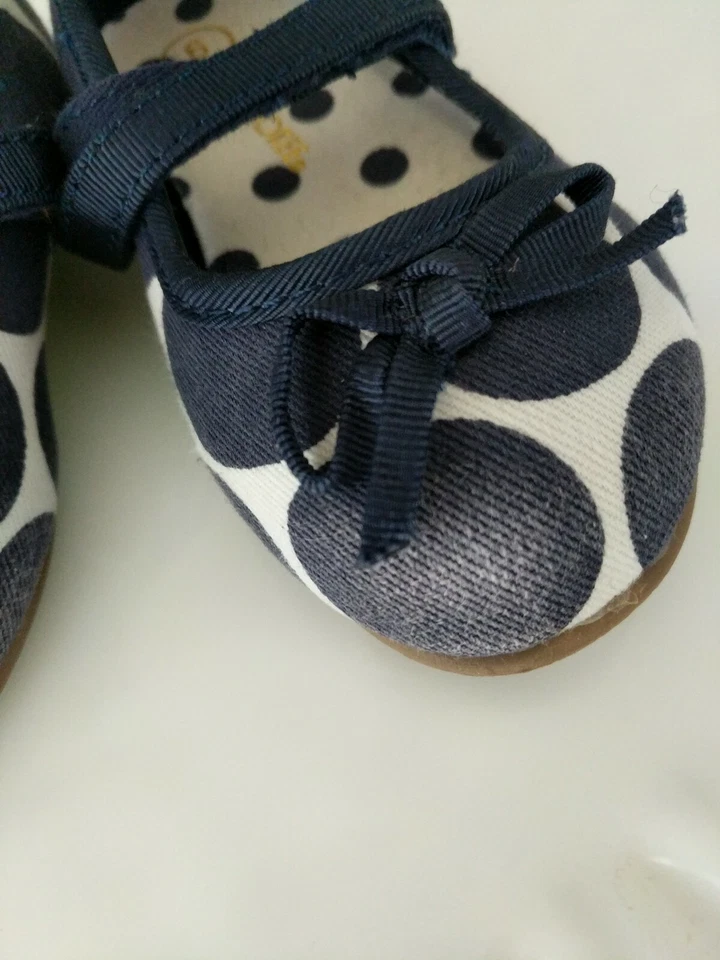 PLANOS BALLET CHEROKEE LUNARES NIÑAS PEQUEÑAS TALLA 6 lazo azul marino blanco Target Foto 3 de 4