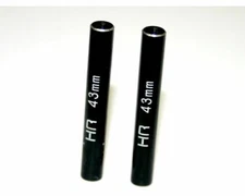Hot Racing - Aluminum Standoff Post Link 6x43mm w/ M3 Threads, Black, 2pcs