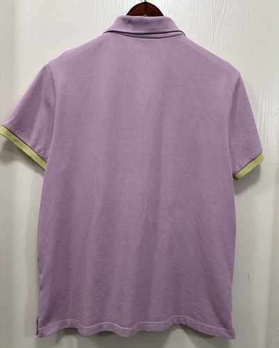 Pari Mens Polo Shirt size L Pink Short Sleeve Preppy Cotton - Bild 7 von 9