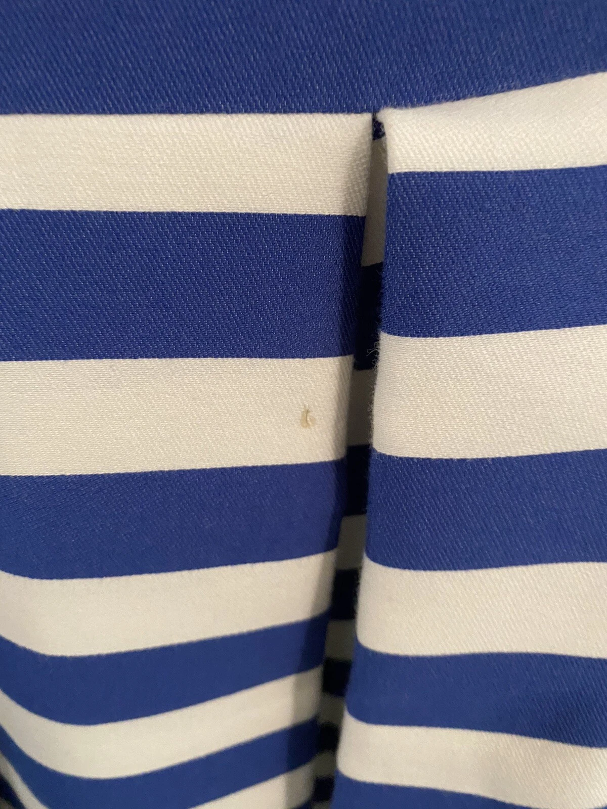 Abito a righe Kate Spade Mariella blu navy e bianco $395 tg. 8