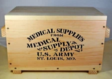 Medical Supply Depot - Medical Supplies - U.S. Army - Wood Box - Civil War!