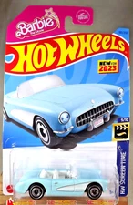 2023 Hot Wheels #183 HW Screen Time-Barbie The Movie 9/10 1956 CORVETTE Blue