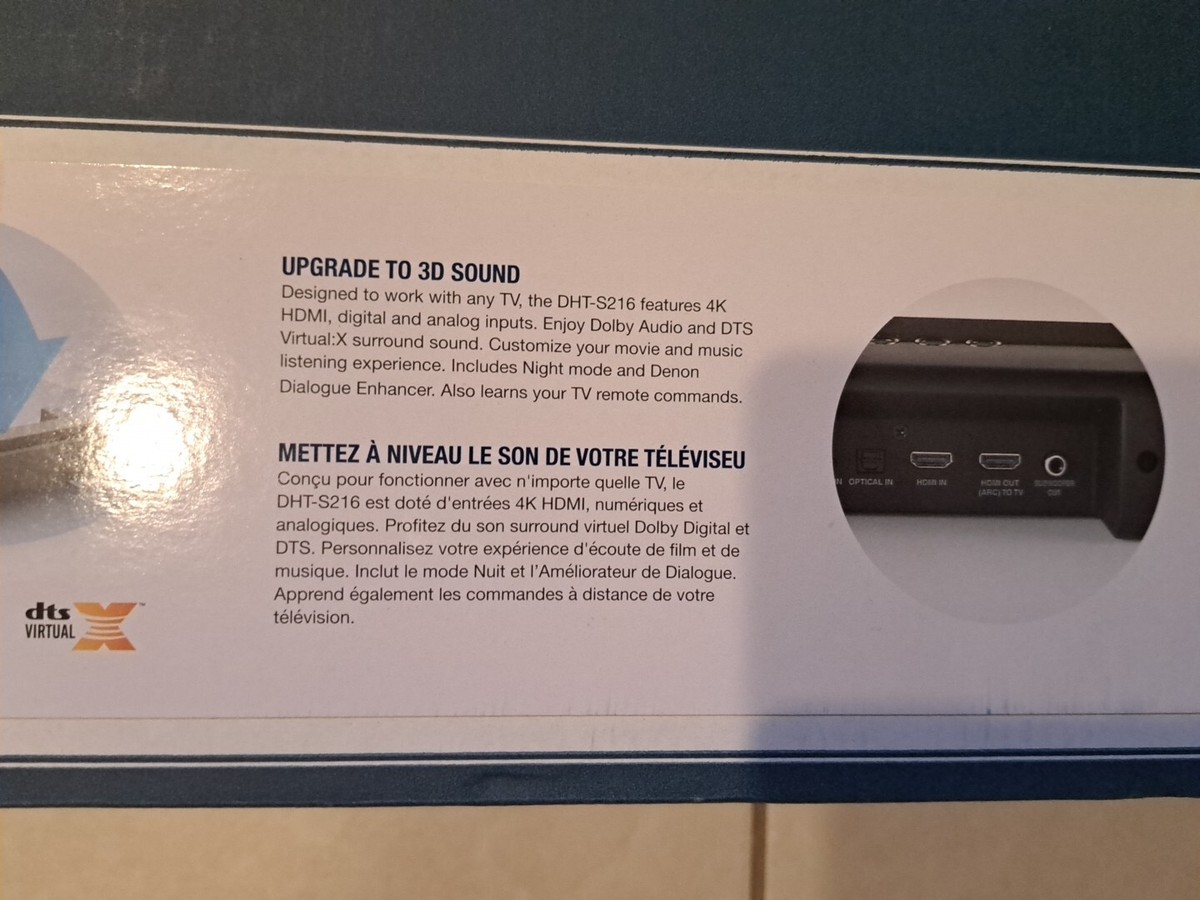 Denon DHT-S216 Home Theater Soundbar | eBay