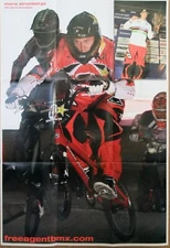 Collectable Maris Strombergs Free Agent Bike BMX, Racing, Poster 19.5"x28.5"