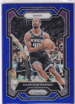 Panini 2023-24 Prizm NBA Basketball No. 221 Harrison Barnes Blue Wave Prizm