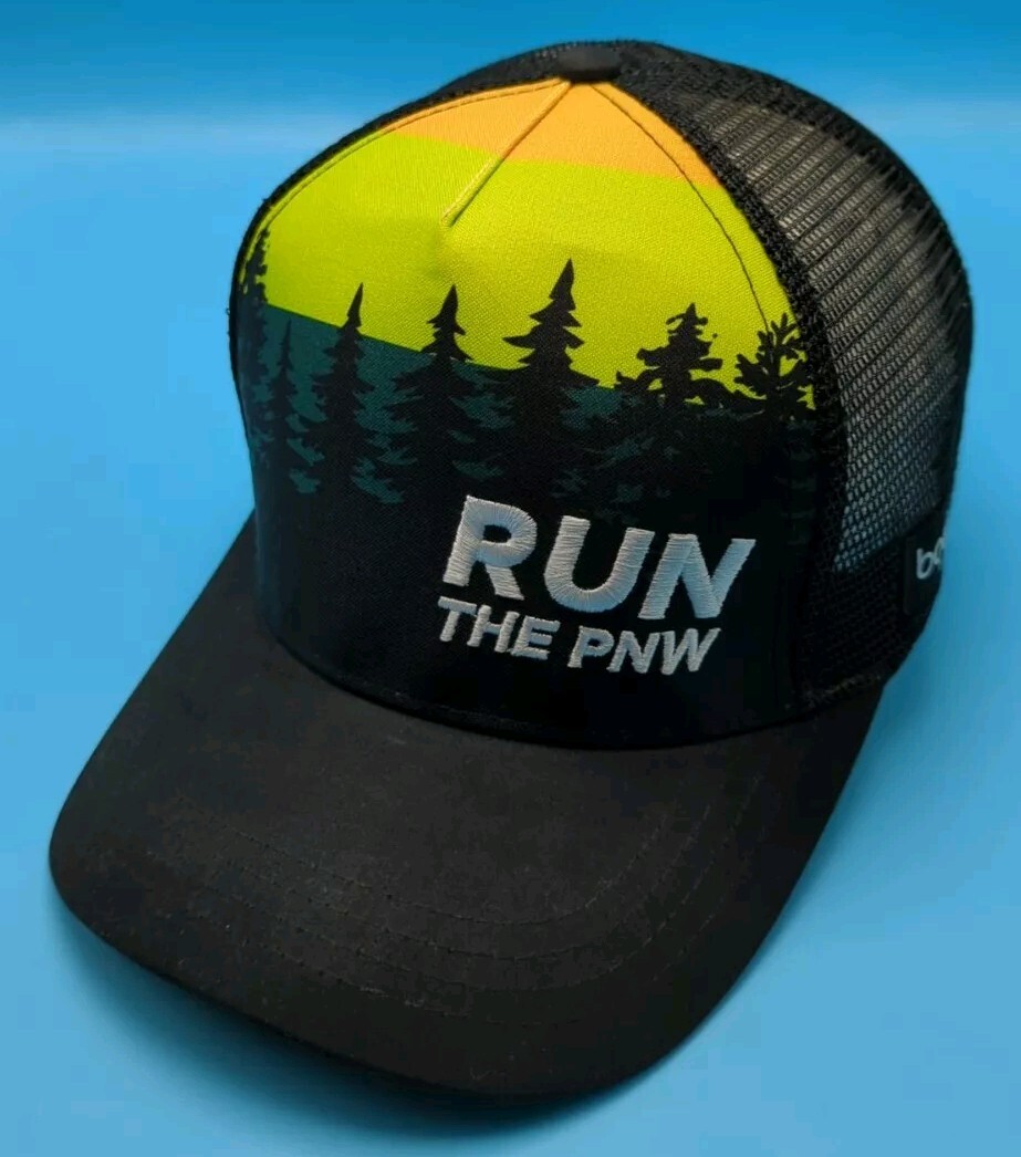 RUN THE PNW hat black adjustable snapback cap