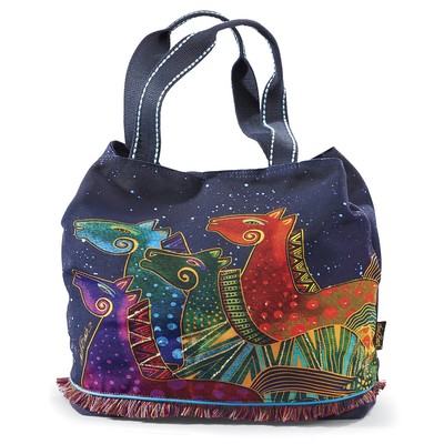 Women's Laurel Prancing Mares Large Scoop Shoulder Tote Bag, 20'' x 5.5'' x 15''