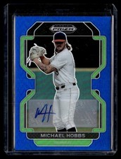 2022 Prizm Draft Picks Michael Hobbs #PDP220 Blue Prizm Auto /99 - Dodgers